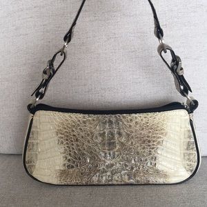 River Genuine Crocodile Leather Shoulder Bag